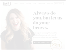 Tablet Screenshot of bareessentialswaxing.com